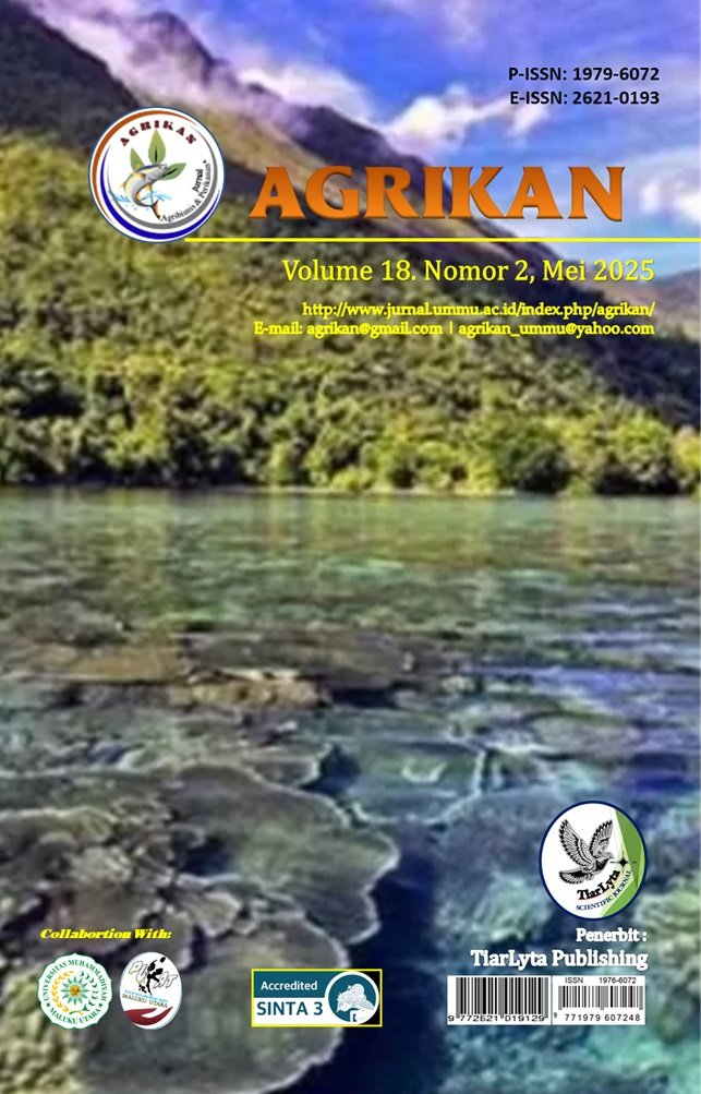 					View Vol. 18 No. 2 (2025): Agrikan: Jurnal Agribisnis Perikanan
				